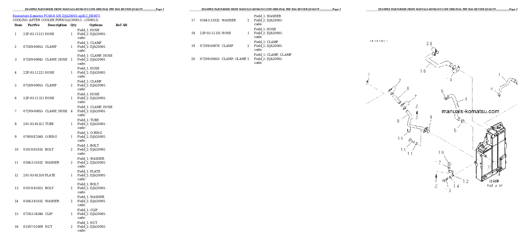 Protected: PC60-8 S/N DJA20001-up Partsbook