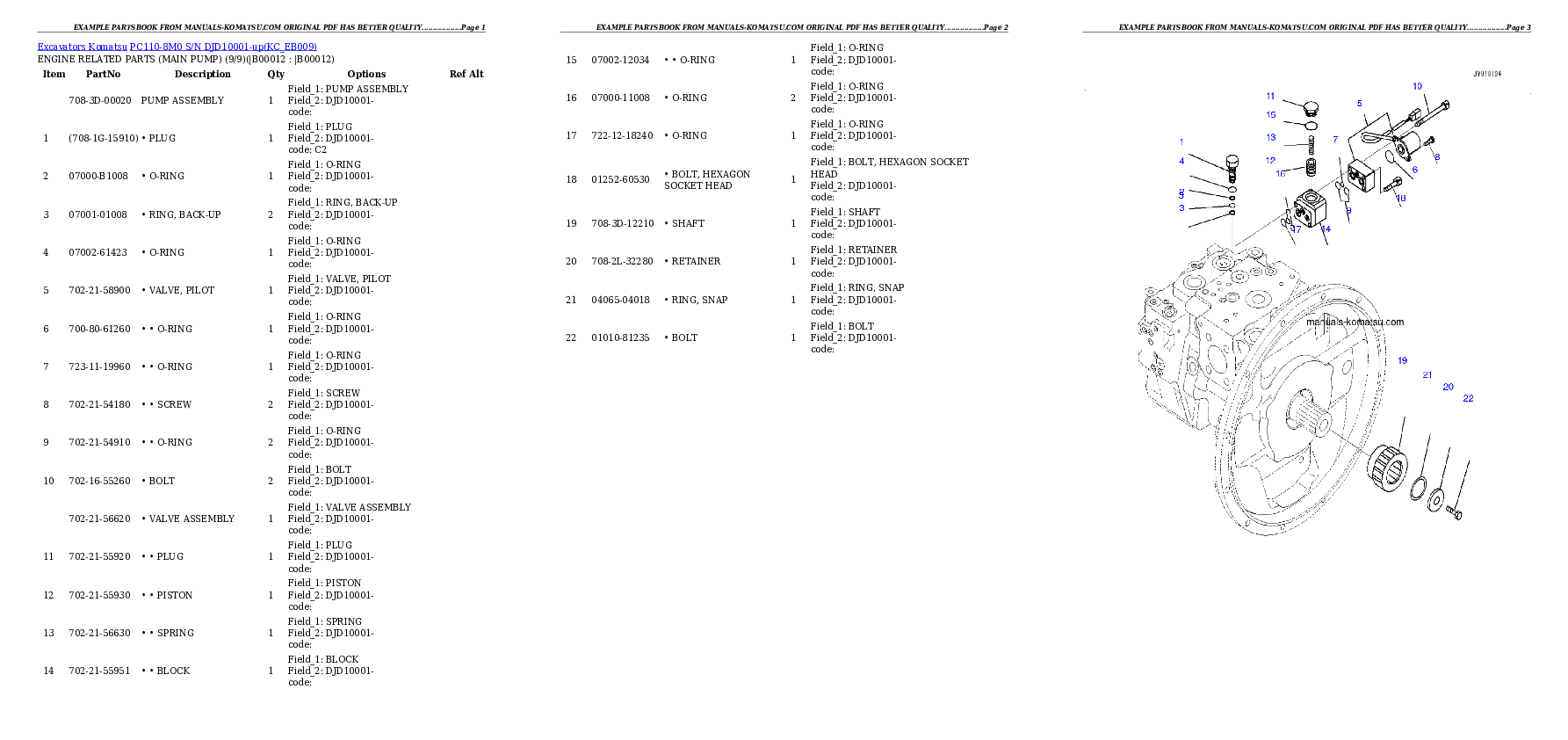 Protected: PC110-8M0 S/N DJD10001-up Partsbook