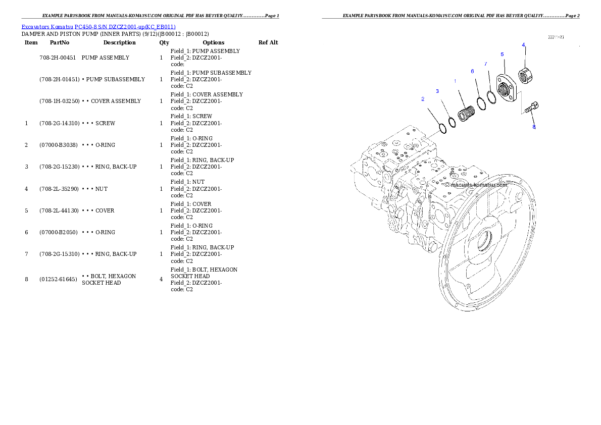 Protected: PC450-8 S/N DZCZ2001-up Partsbook
