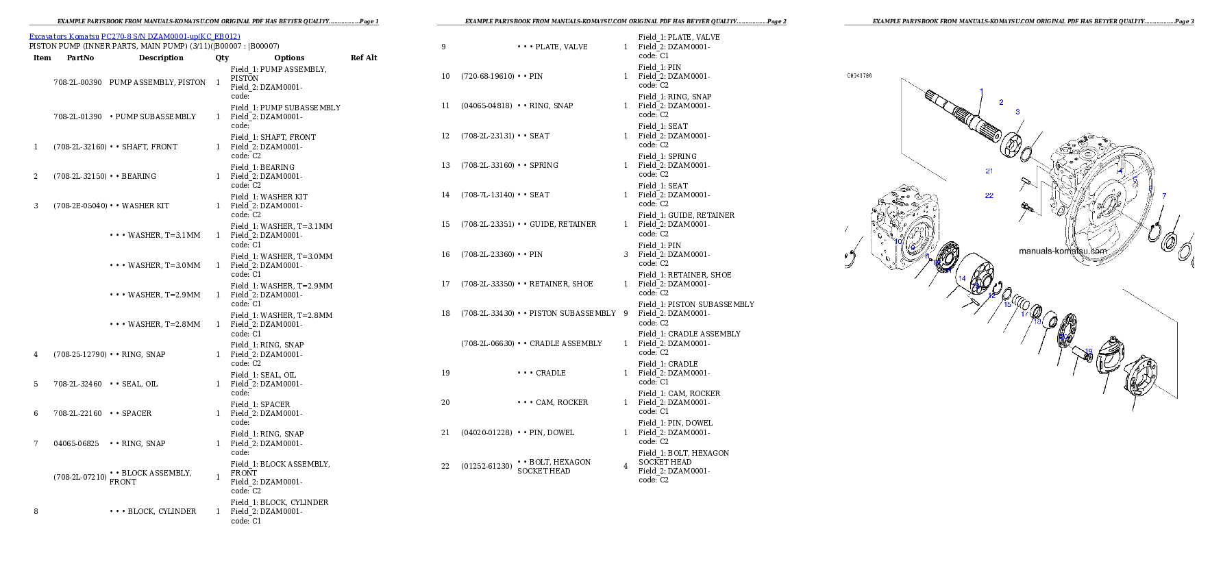 Protected: PC270-8 S/N DZAM0001-up Partsbook