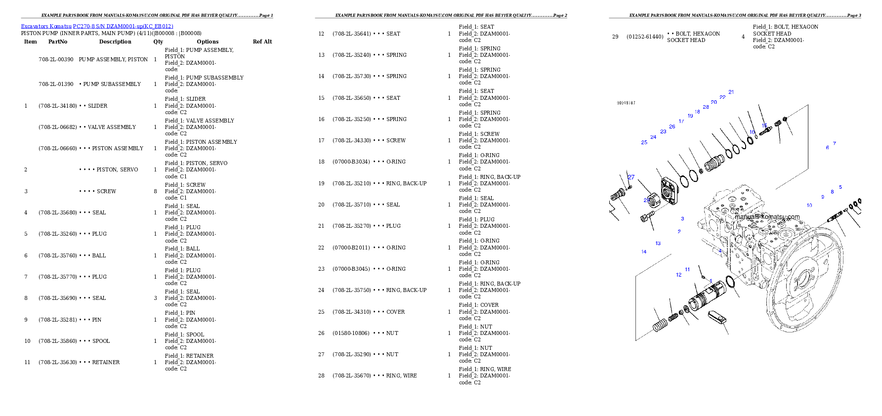 Protected: PC270-8 S/N DZAM0001-up Partsbook