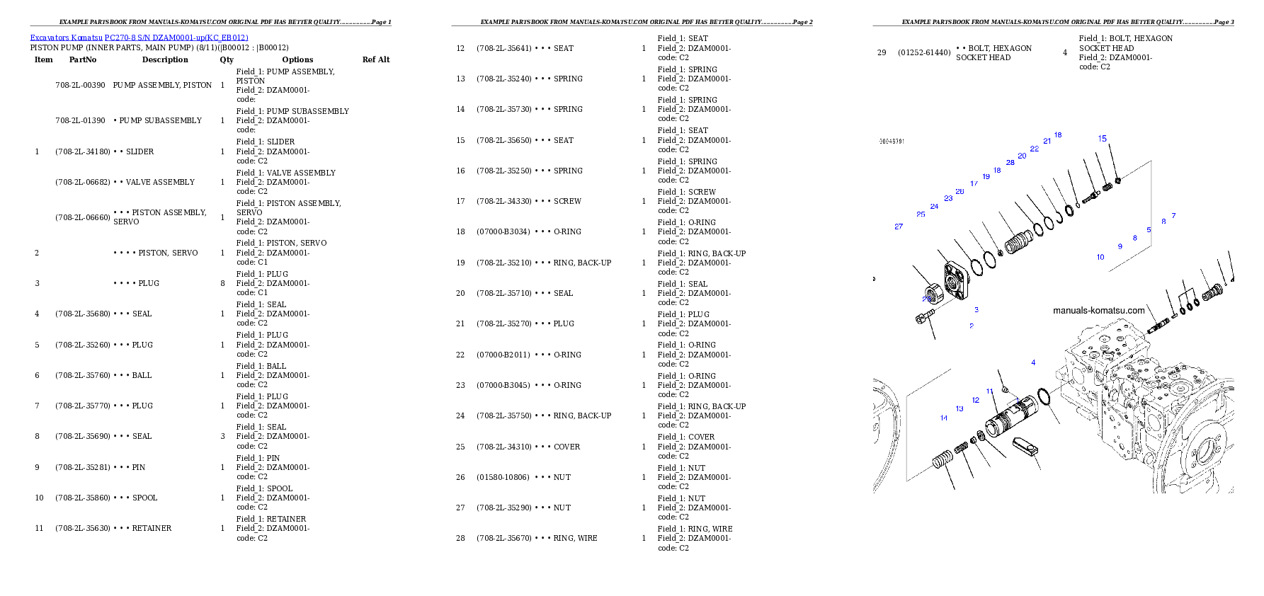 Protected: PC270-8 S/N DZAM0001-up Partsbook