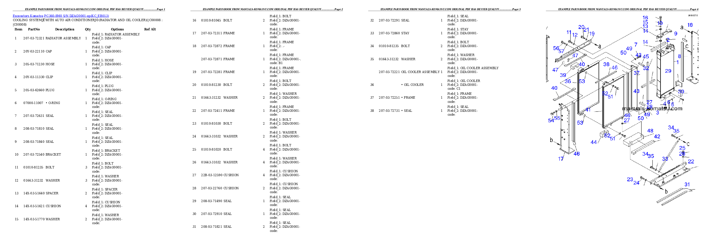 Protected: PC360-8M0 S/N DZAG0001-up Partsbook