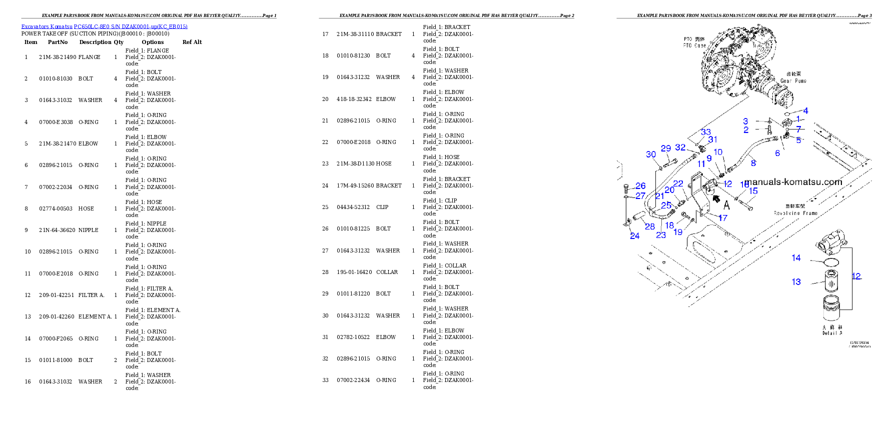 Protected: PC650LC-8E0 S/N DZAK0001-up Partsbook