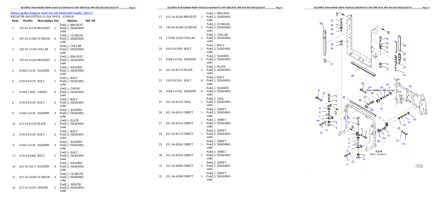 Protected: WA470-6 S/N DZAD20001-up Partsbook