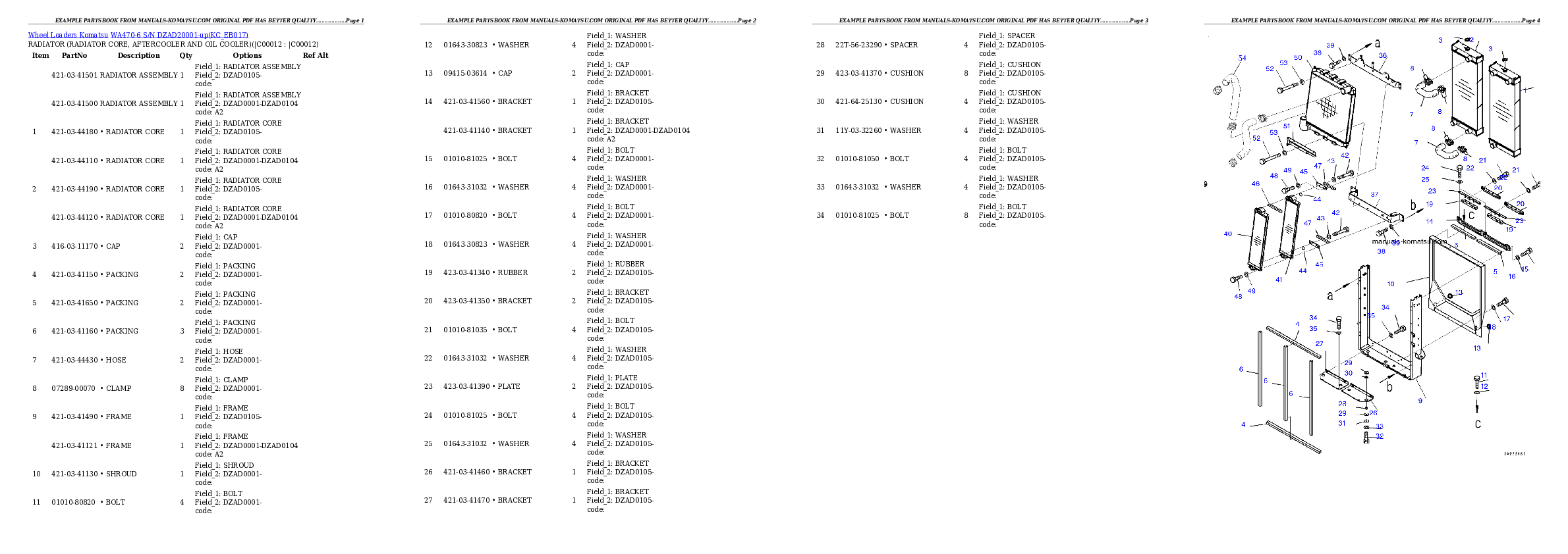 Protected: WA470-6 S/N DZAD20001-up Partsbook