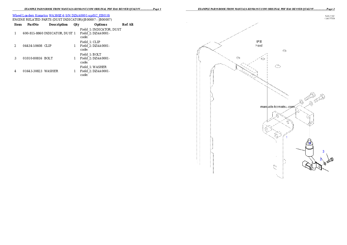 Protected: WA380Z-6 S/N DZAA0001-up Partsbook