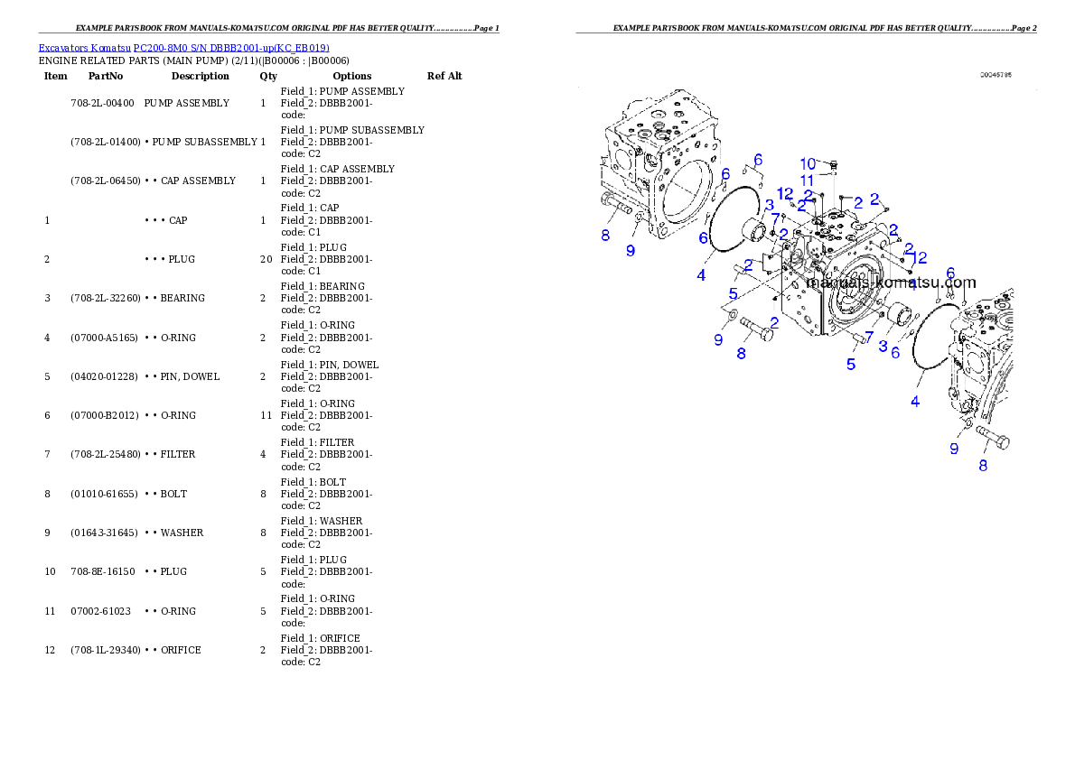 Protected: PC200-8M0 S/N DBBB2001-up Partsbook