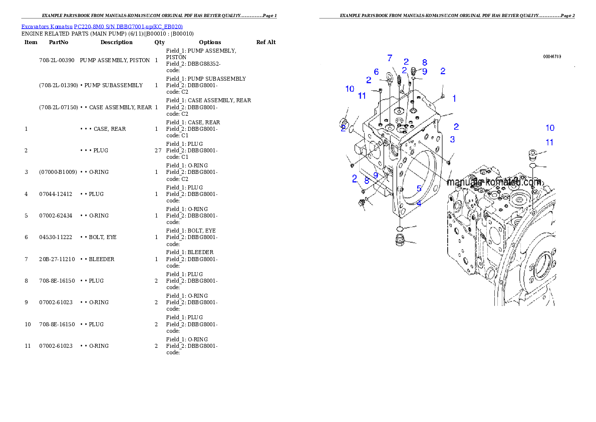 Protected: PC220-8M0 S/N DBBG7001-up Partsbook