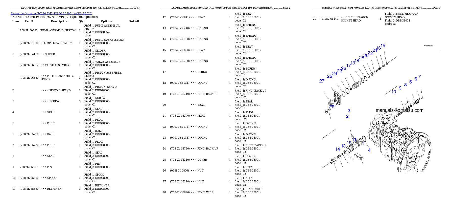 Protected: PC220-8M0 S/N DBBG7001-up Partsbook