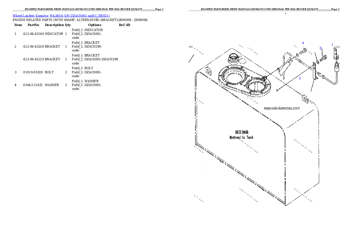 Protected: WA380-6 S/N DZAC0001-up Partsbook