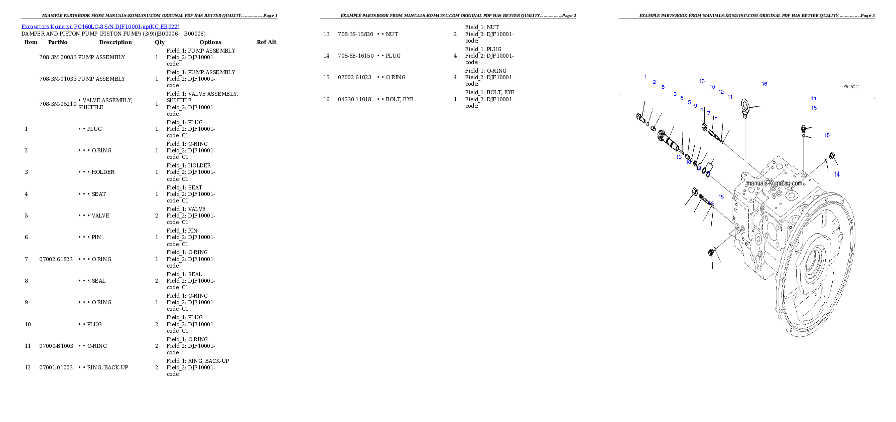 Protected: PC160LC-8 S/N DJF10001-up Partsbook