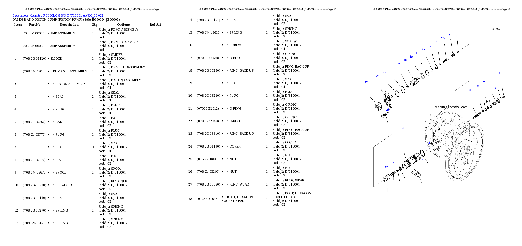 Protected: PC160LC-8 S/N DJF10001-up Partsbook