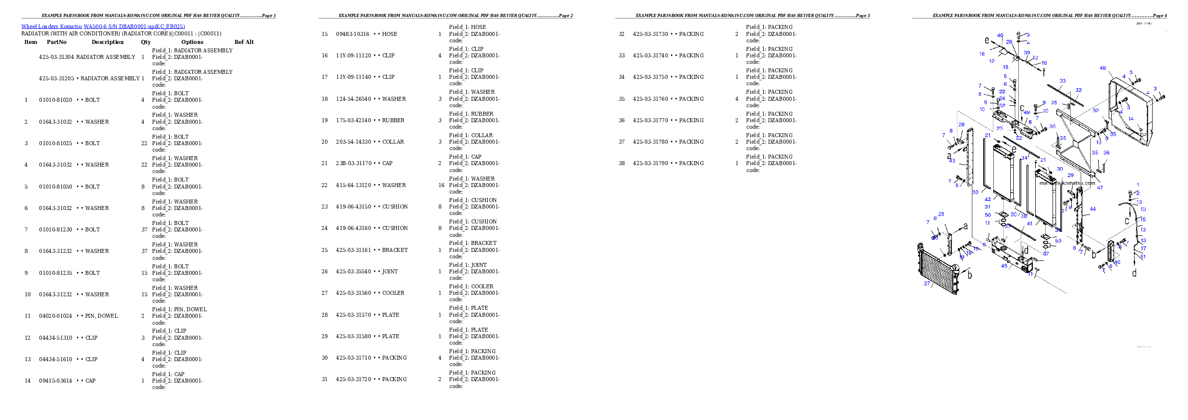 Protected: WA500-6 S/N DBAB0001-up Partsbook