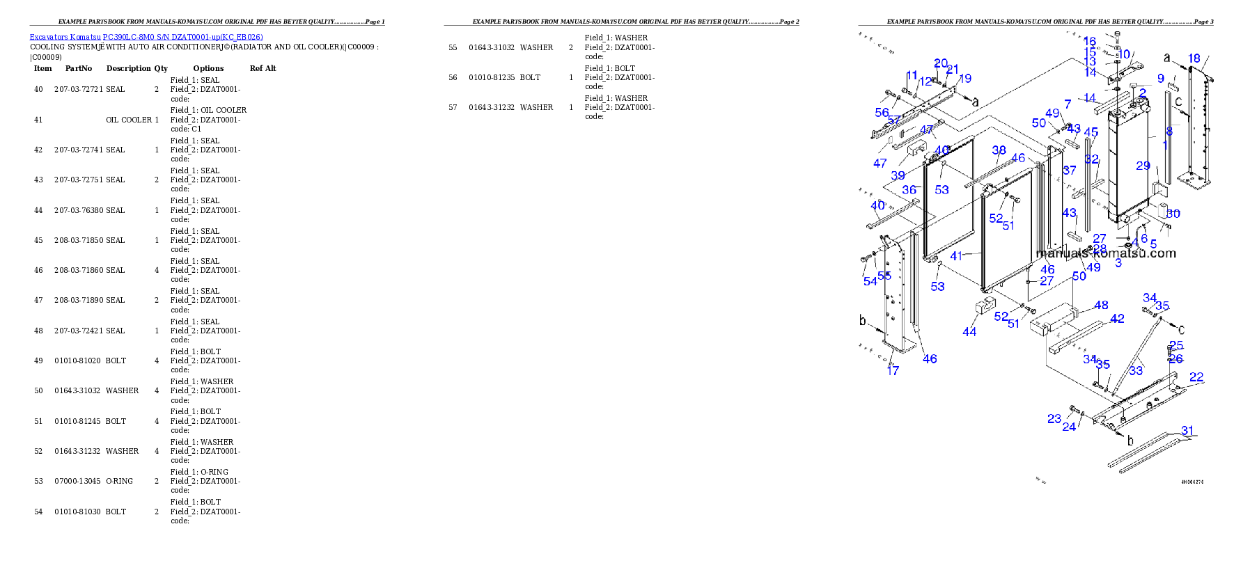 Protected: PC390LC-8M0 S/N DZAT0001-up Partsbook
