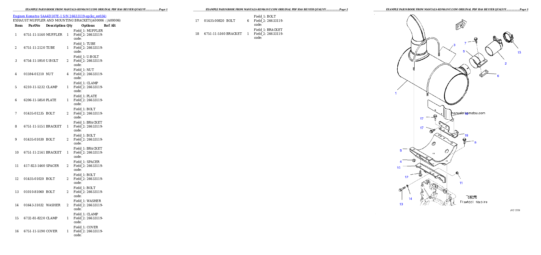 Protected: SAA4D107E-1 S/N 26633119-up Partsbook