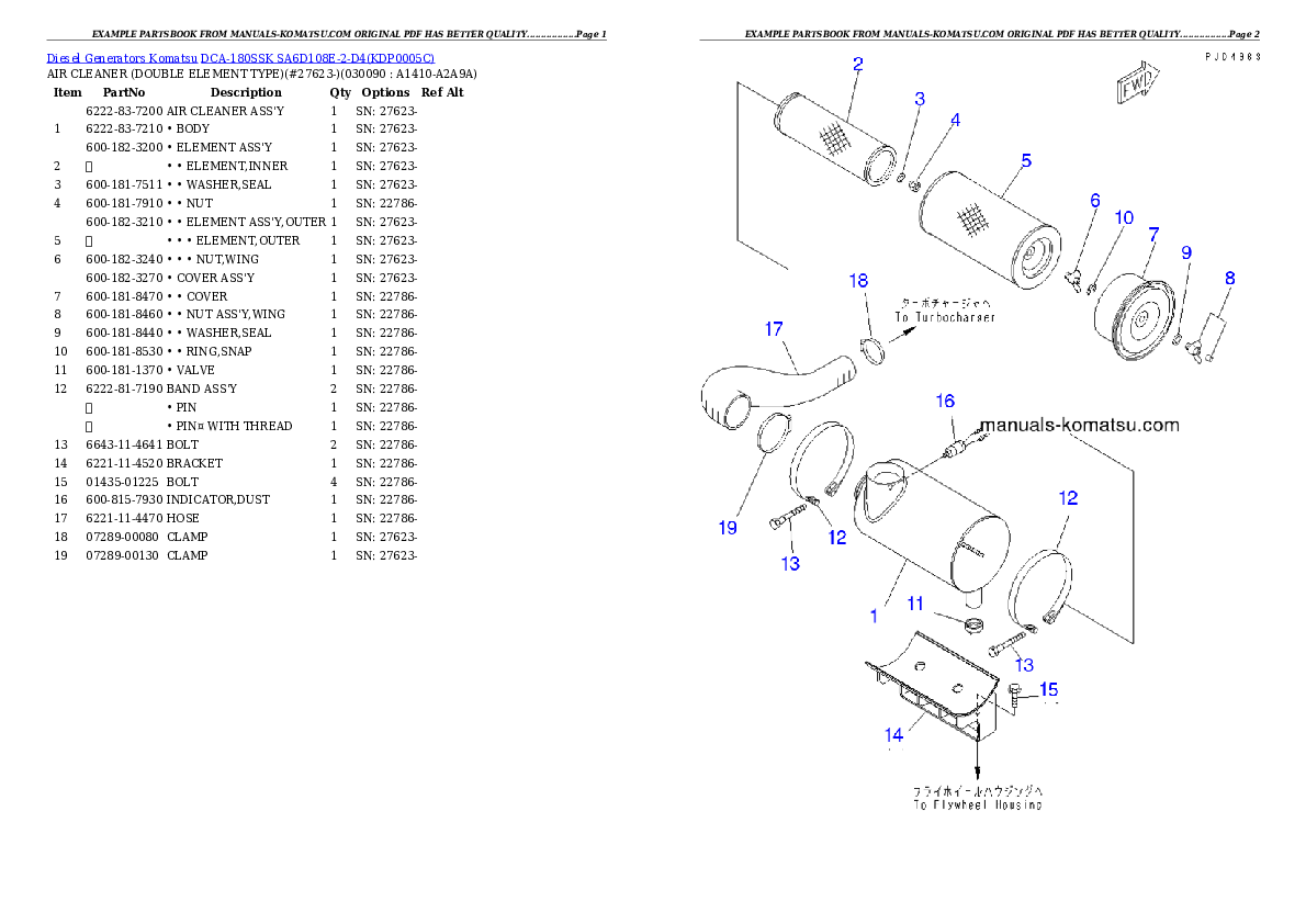 Protected: DCA-180SSK  SA6D108E-2-D4 Partsbook