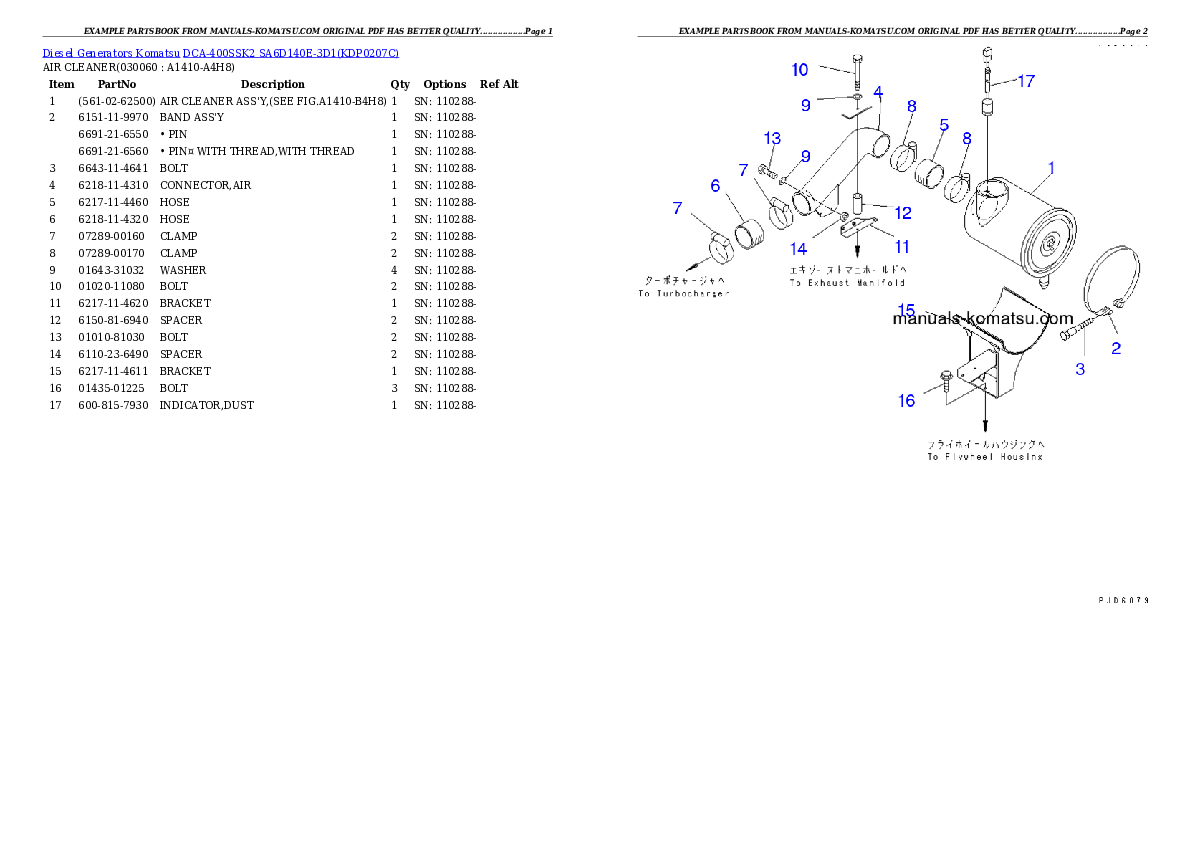 Protected: DCA-400SSK2 SA6D140E-3D1 Partsbook