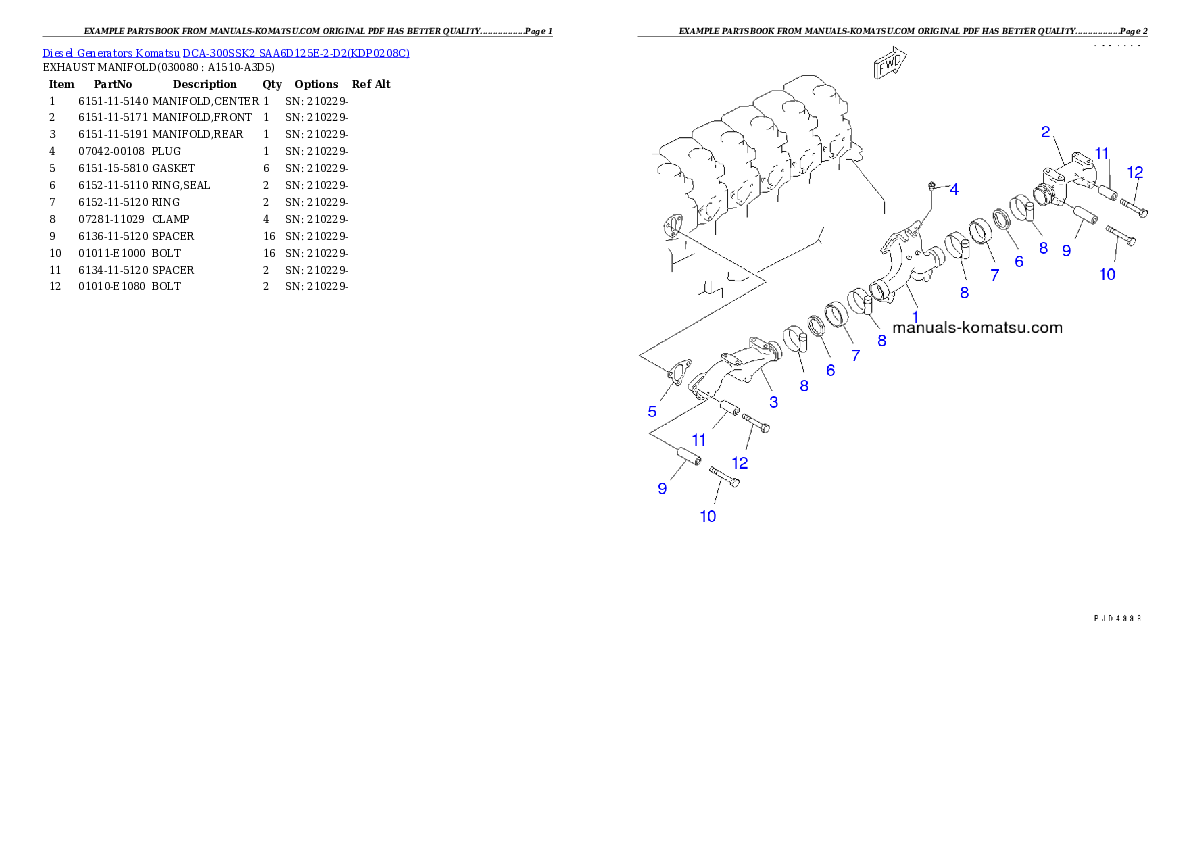 Protected: DCA-300SSK2 SAA6D125E-2-D2 Partsbook