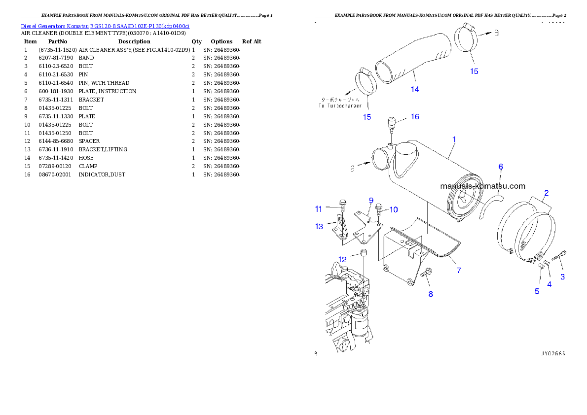 Protected: EGS120-8   SAA6D102E-P130 Partsbook