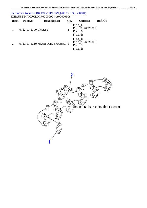 Protected: D68ESS-12E0 S/N J20001-UP Partsbook