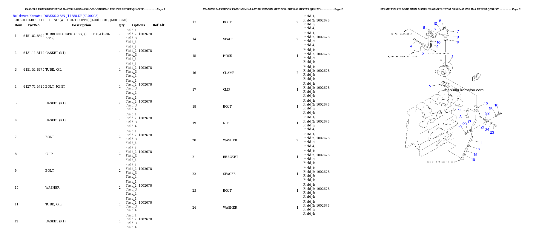 Protected: D85ESS-2 S/N J11888-UP Partsbook