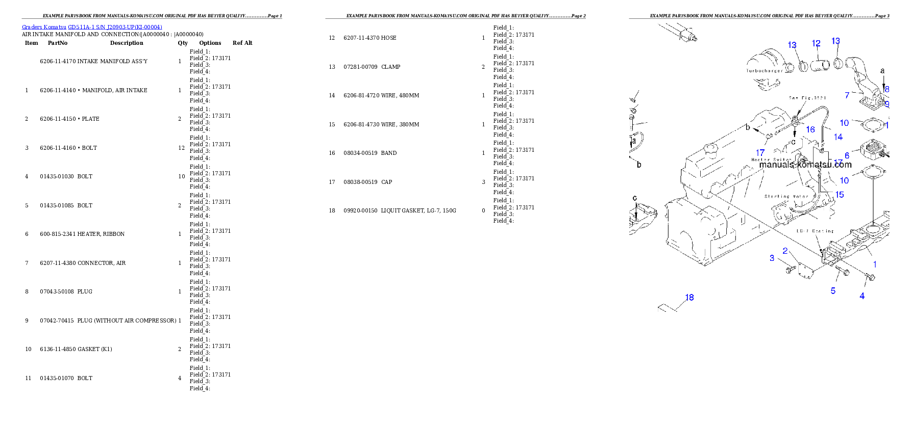 Protected: GD511A-1 S/N J20903-UP Partsbook