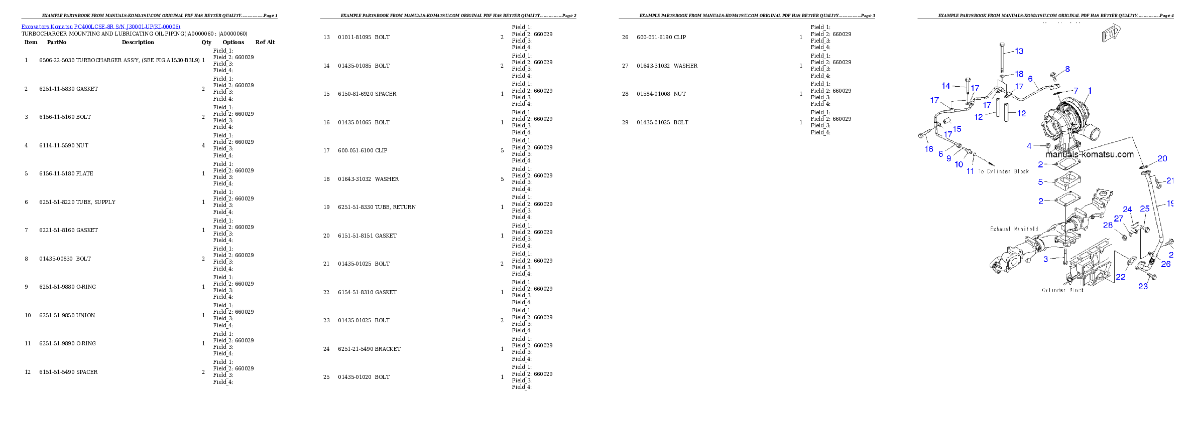 Protected: PC400LCSE-8R S/N J30001-UP Partsbook