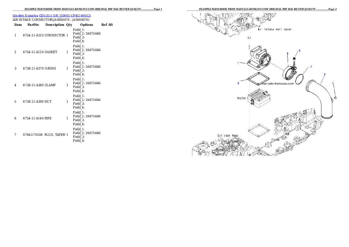 Protected: GD535-5 S/N J10001-UP Partsbook