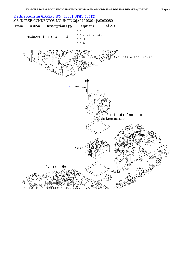Protected: GD535-5 S/N J10001-UP Partsbook