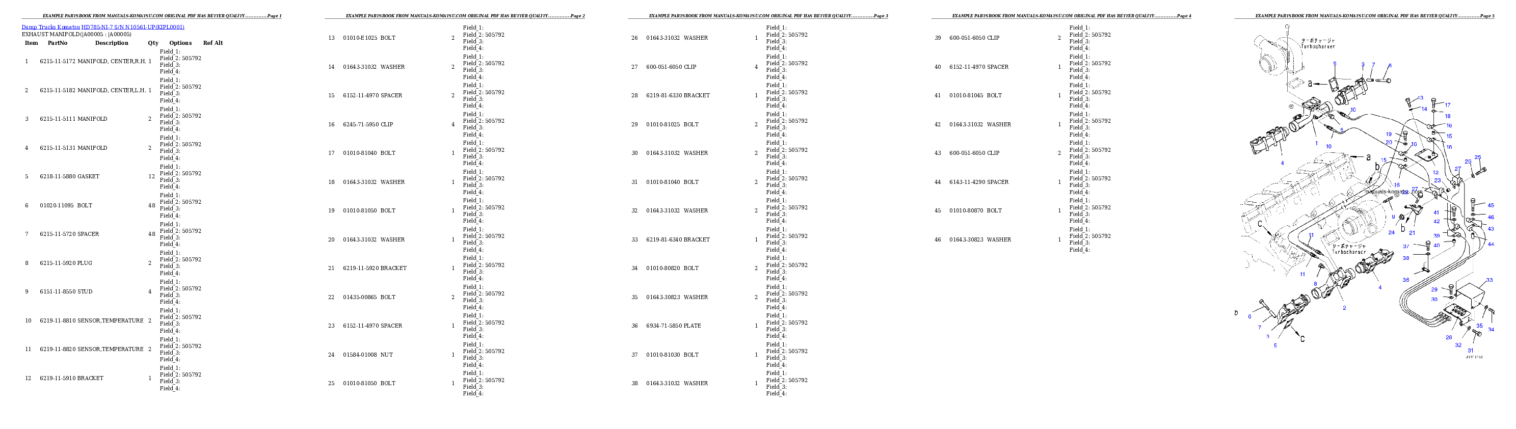 Protected: HD785-NI-7 S/N N10561-UP Partsbook