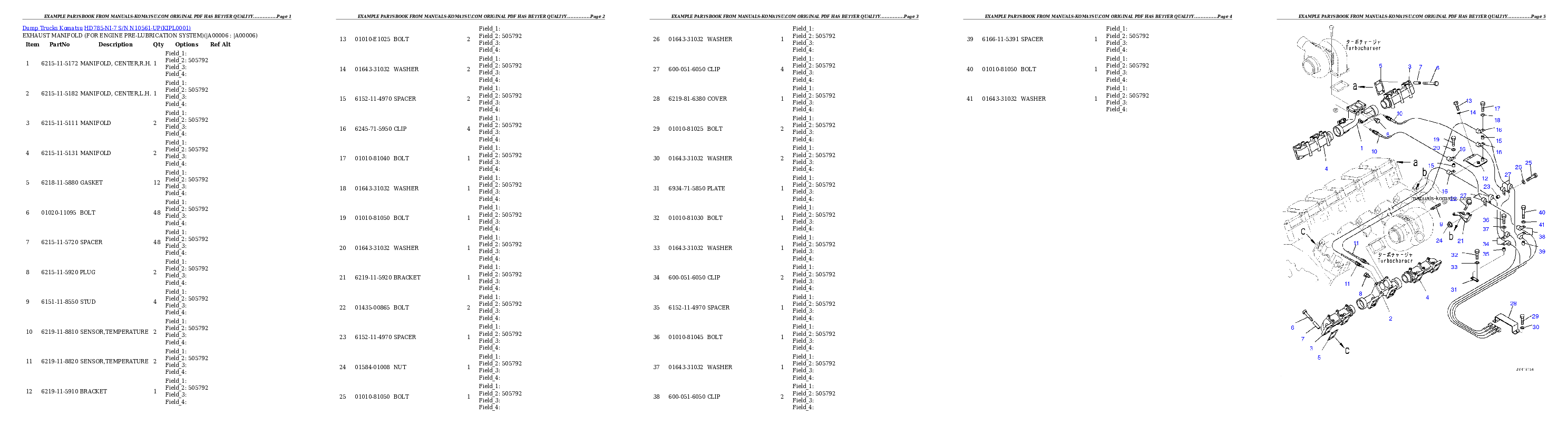 Protected: HD785-NI-7 S/N N10561-UP Partsbook