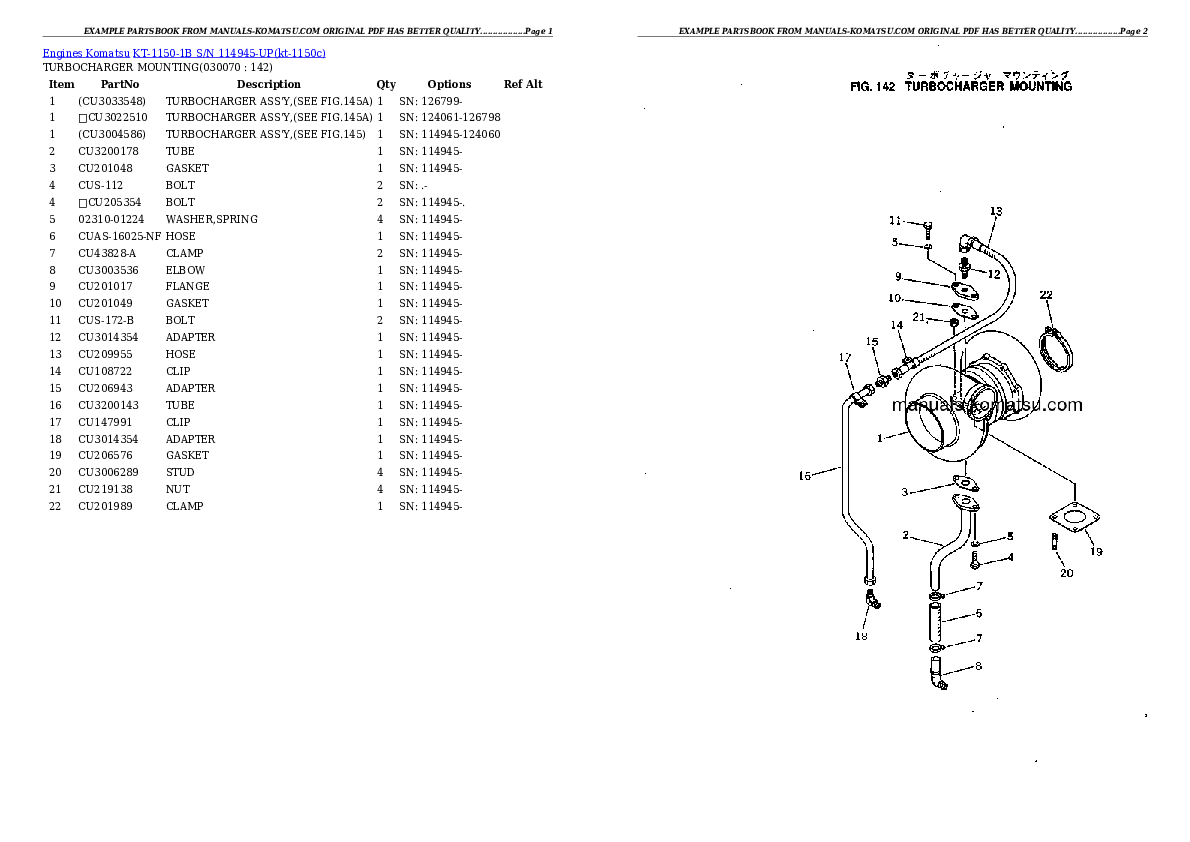 Protected: KT-1150-1B S/N 114945-UP Partsbook