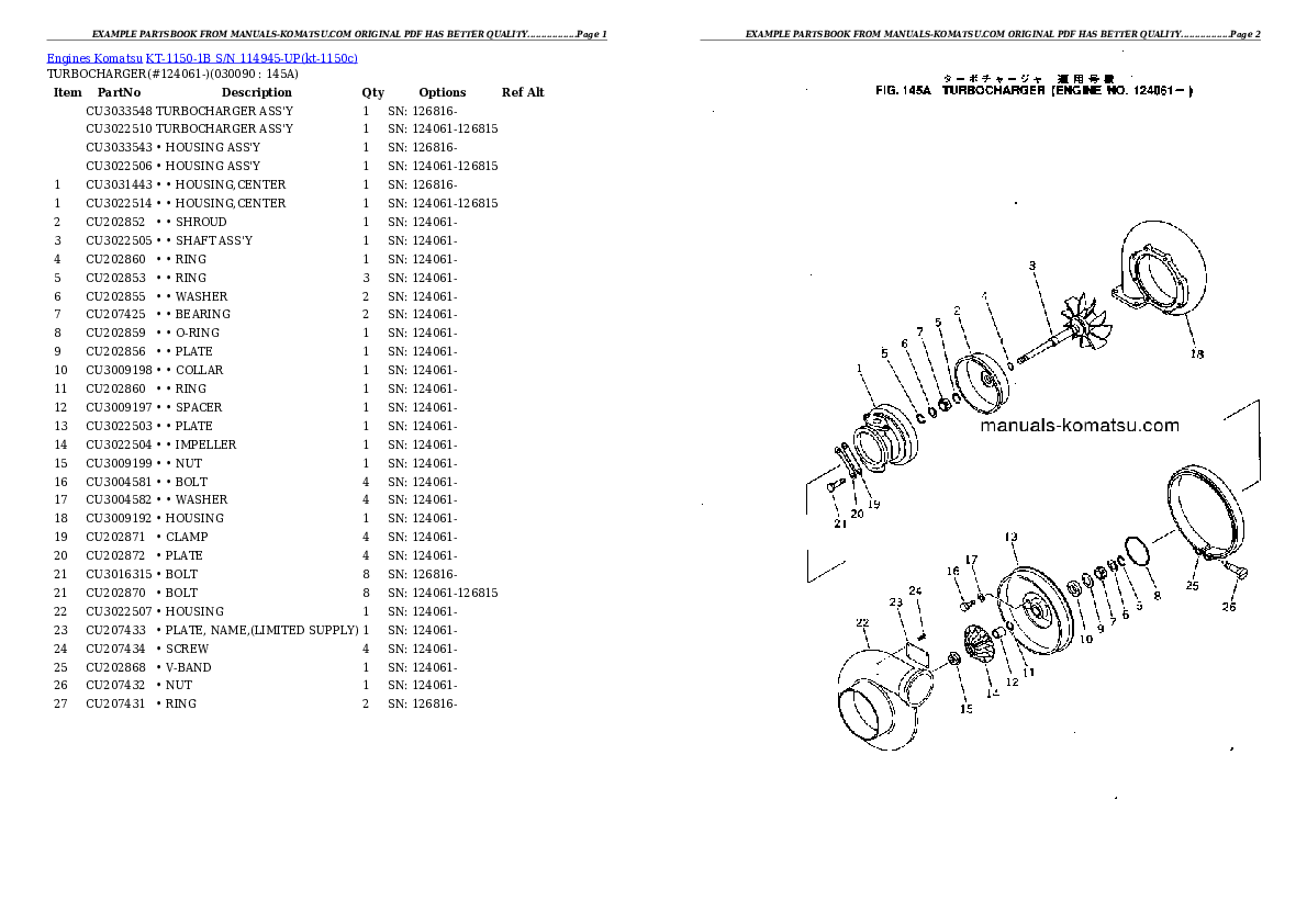 Protected: KT-1150-1B S/N 114945-UP Partsbook