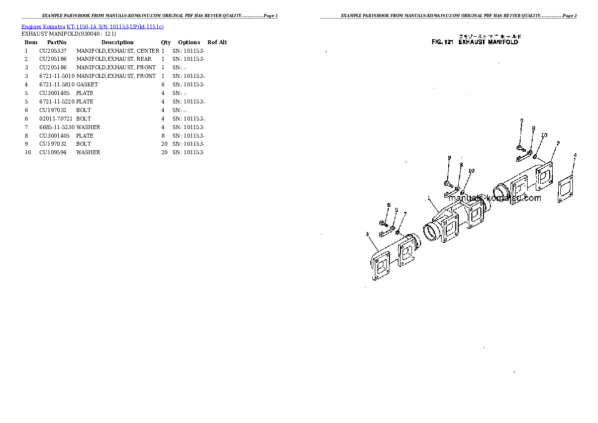 Protected: KT-1150-1A S/N 101153-UP Partsbook