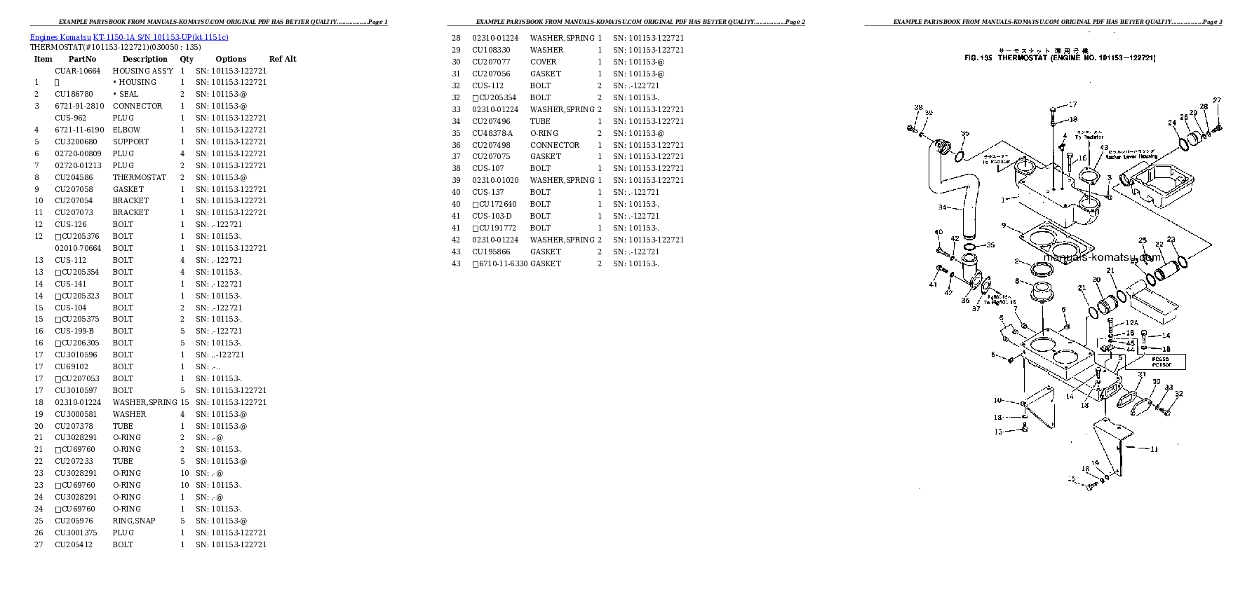 Protected: KT-1150-1A S/N 101153-UP Partsbook