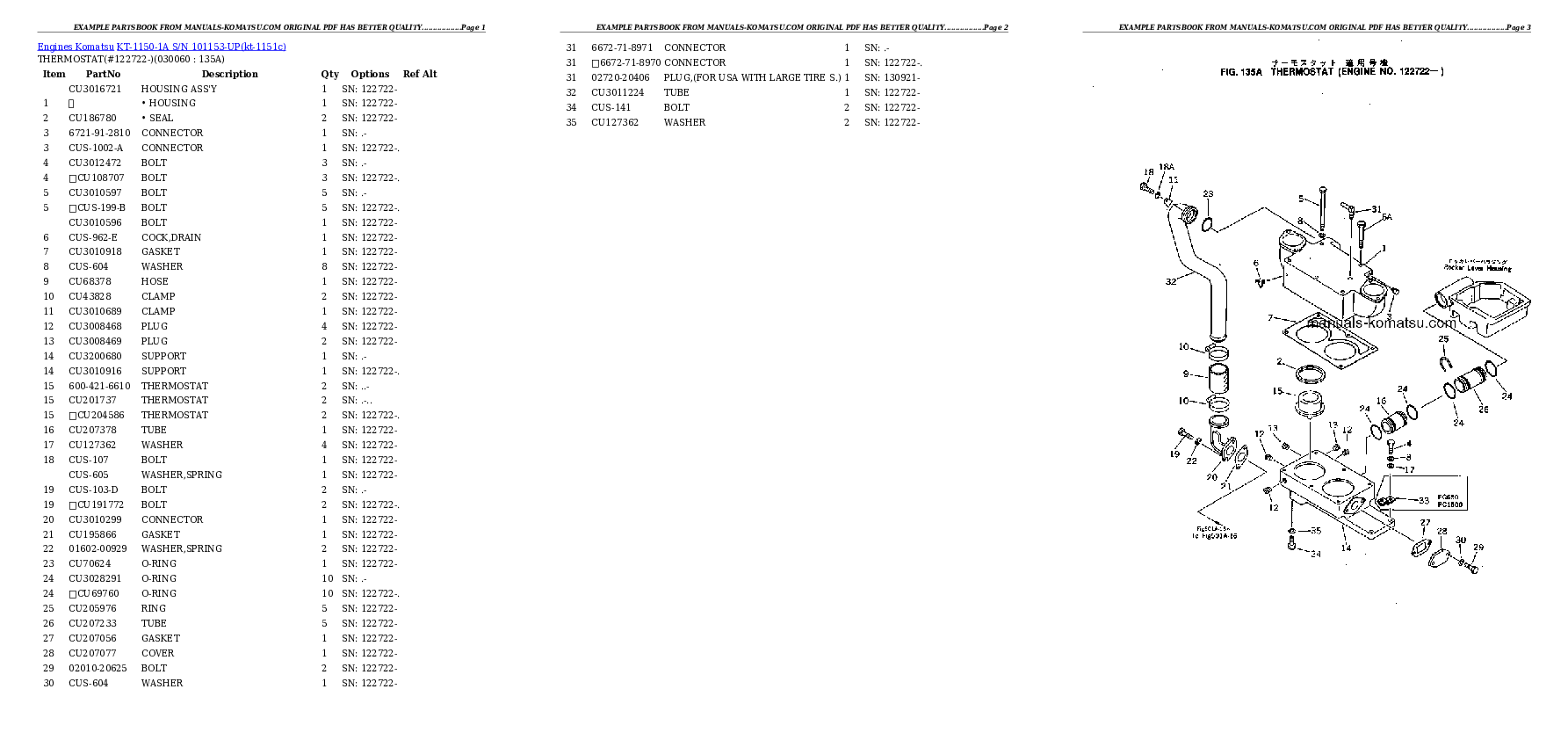 Protected: KT-1150-1A S/N 101153-UP Partsbook