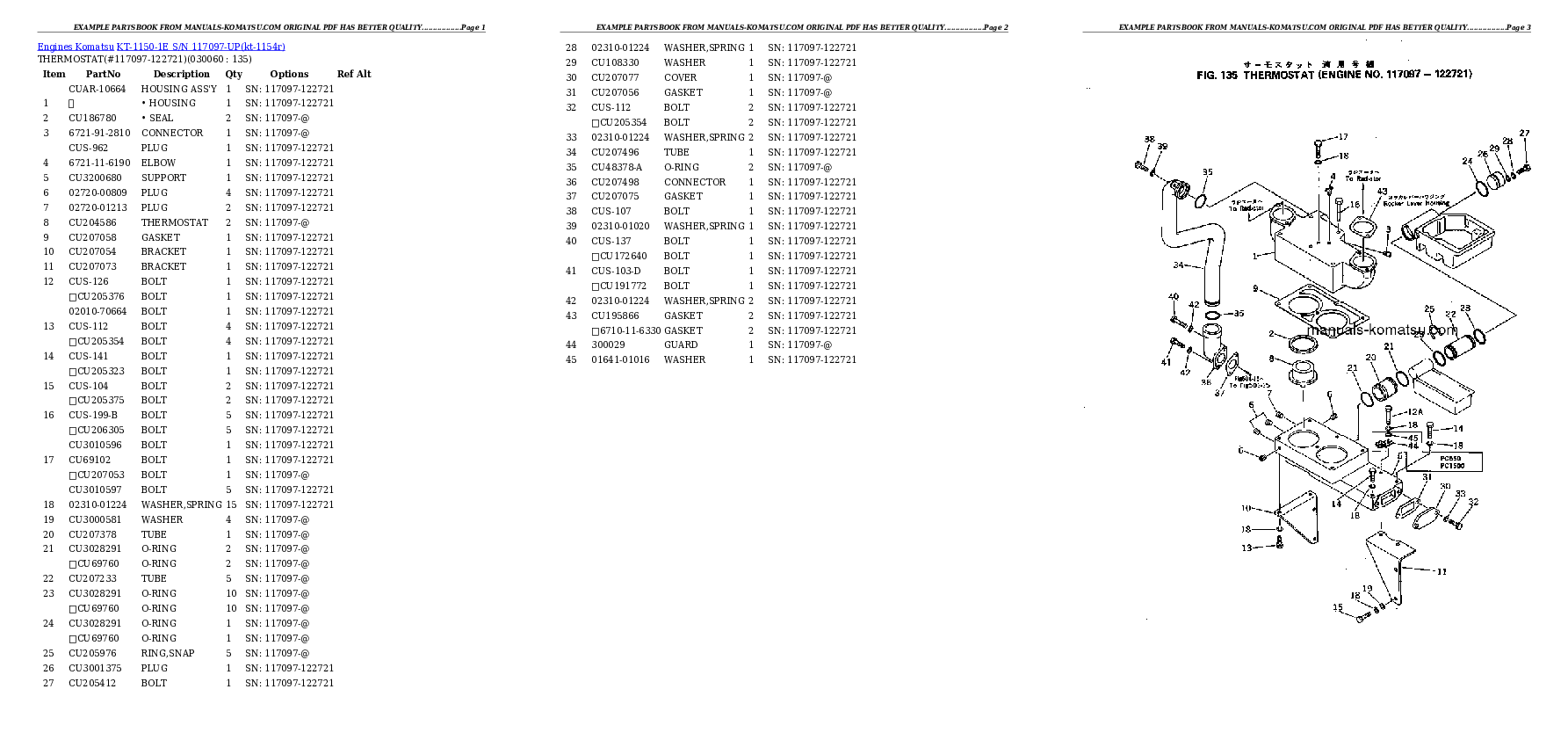 Protected: KT-1150-1E S/N 117097-UP (Cummins Eng. Installed) Partsbook