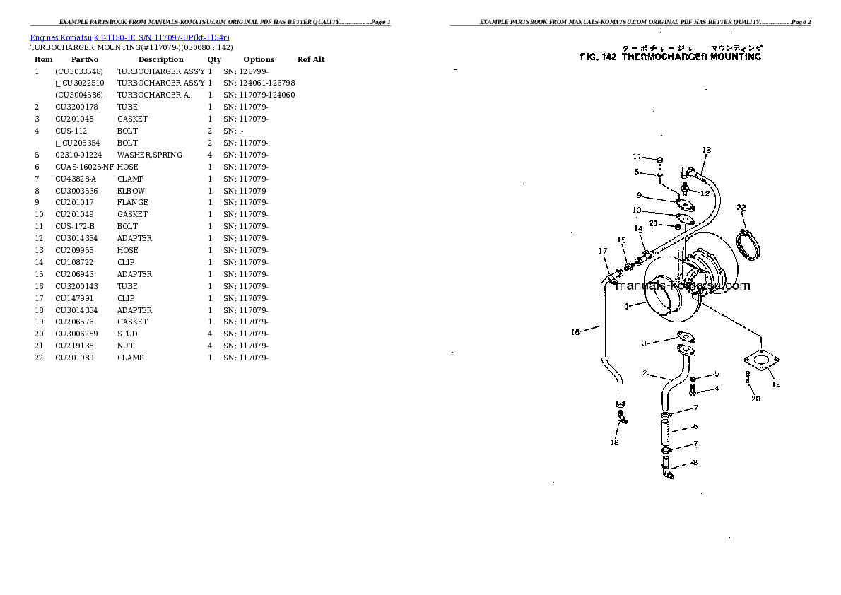 Protected: KT-1150-1E S/N 117097-UP (Cummins Eng. Installed) Partsbook