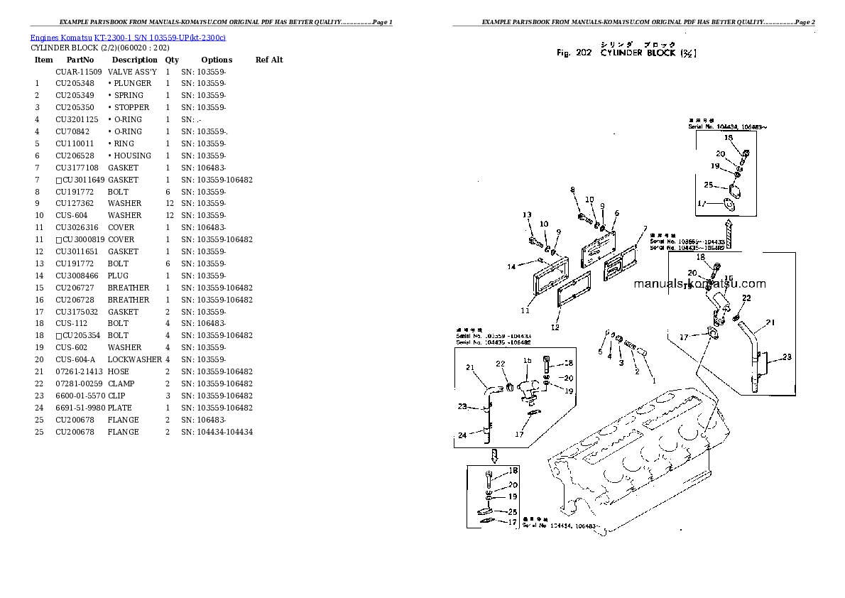 Protected: KT-2300-1 S/N 103559-UP Partsbook