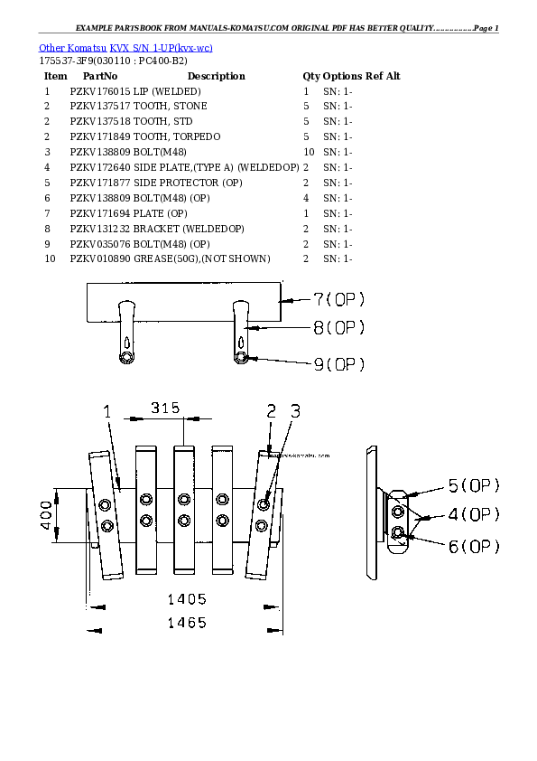 Protected: KVX S/N 1-UP Partsbook