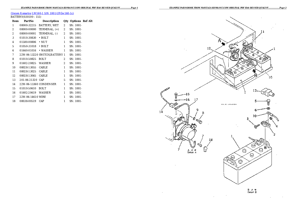 Protected: LW160-1 S/N 1001-UP Partsbook