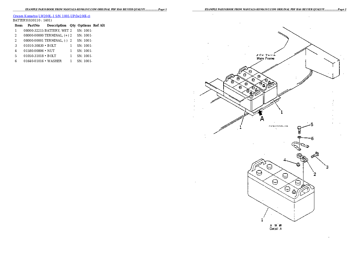 Protected: LW200L-1 S/N 1001-UP Partsbook