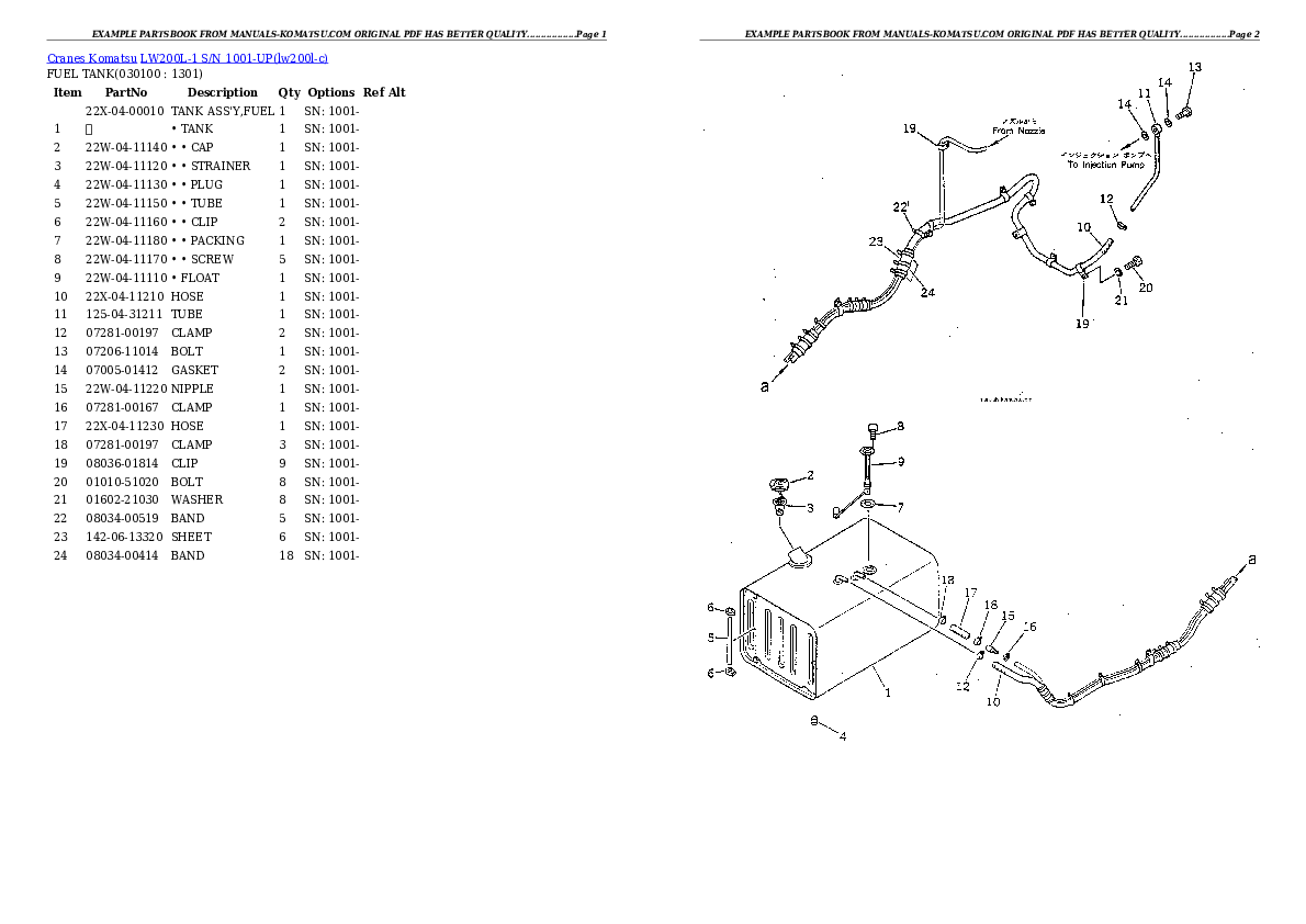 Protected: LW200L-1 S/N 1001-UP Partsbook