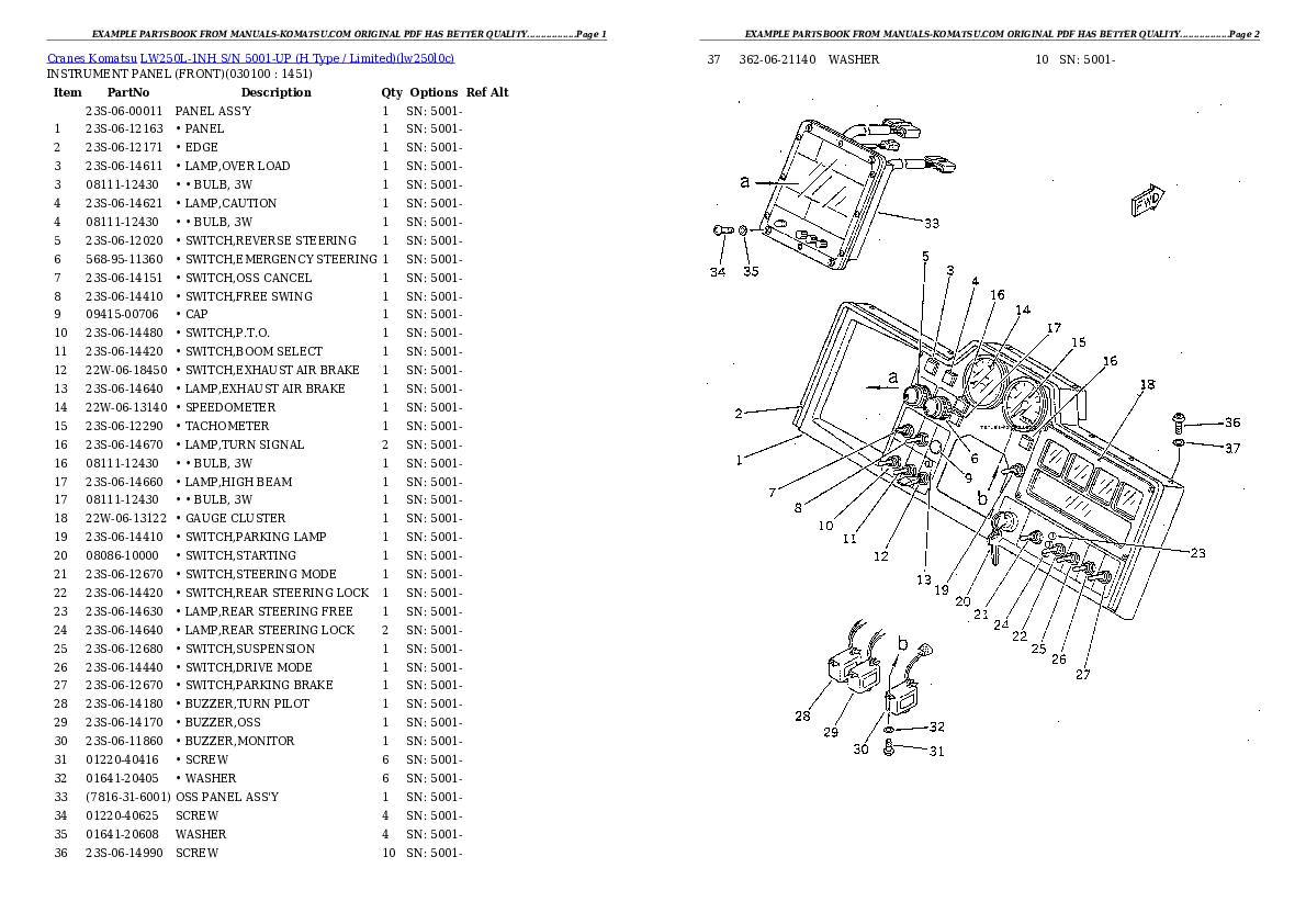 Protected: LW250L-1NH S/N 5001-UP (H Type / Limited) Partsbook