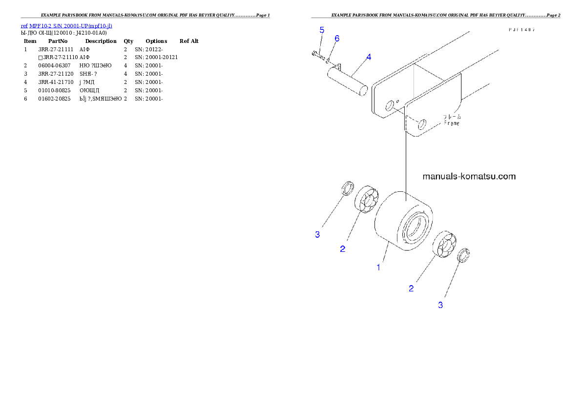 Protected: MPF10-2 S/N 20001-UP Partsbook