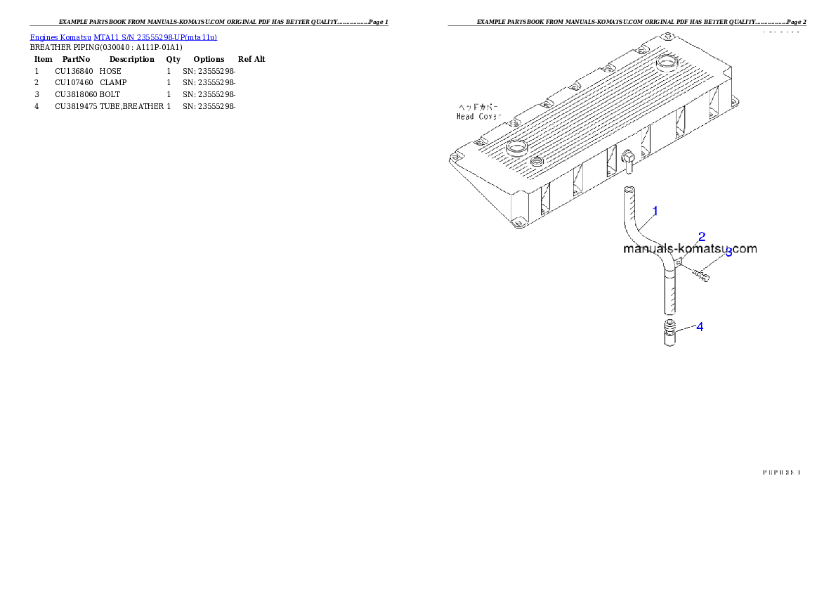 Protected: MTA11 S/N 23555298-UP Partsbook