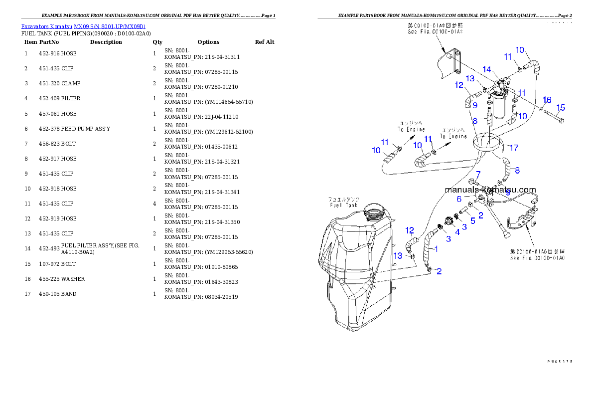 Protected: MX09 S/N 8001-UP Partsbook