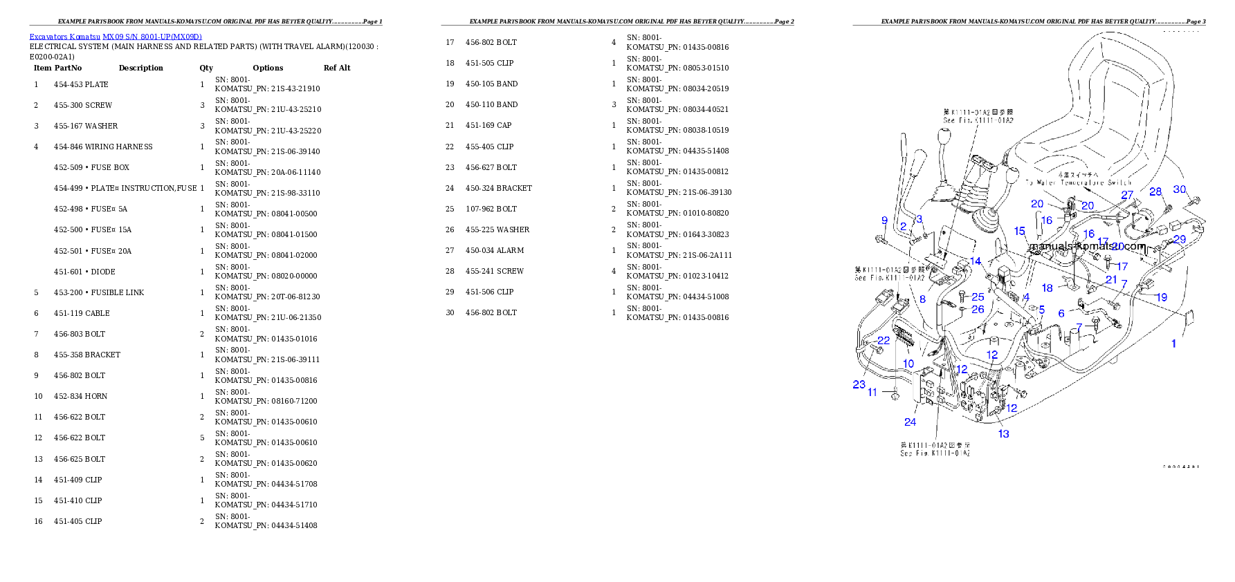 Protected: MX09 S/N 8001-UP Partsbook