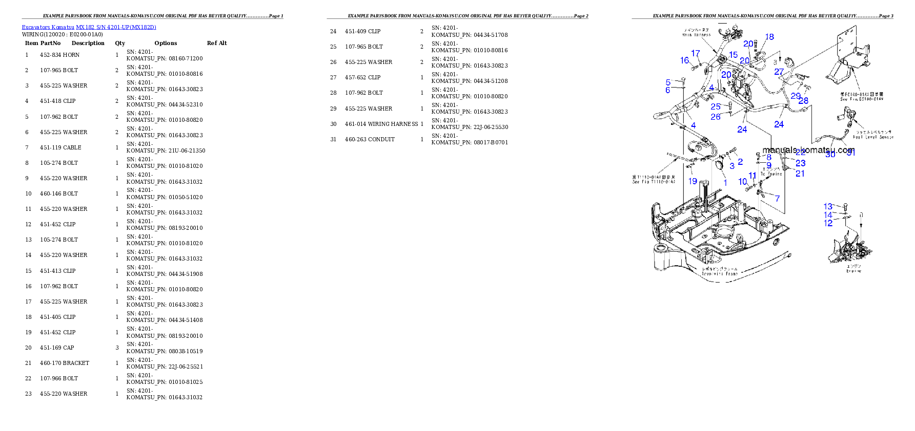 Protected: MX182 S/N 4201-UP Partsbook